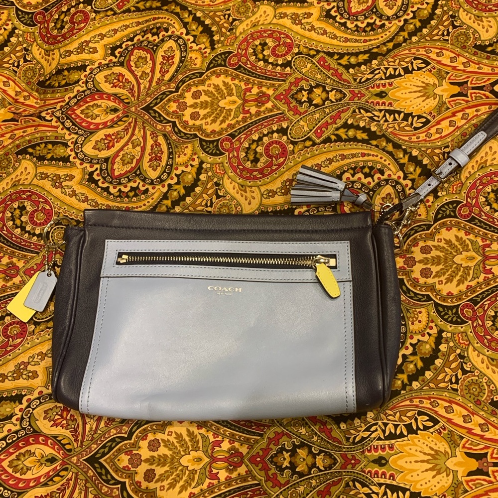 Coach Color Block Large Wristlet
